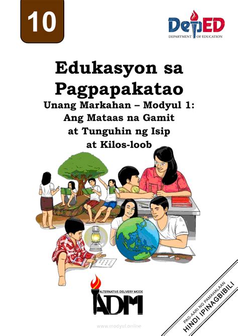 Grade 10 Edukasyon sa Pagpapakatao Modyul: Isyung .